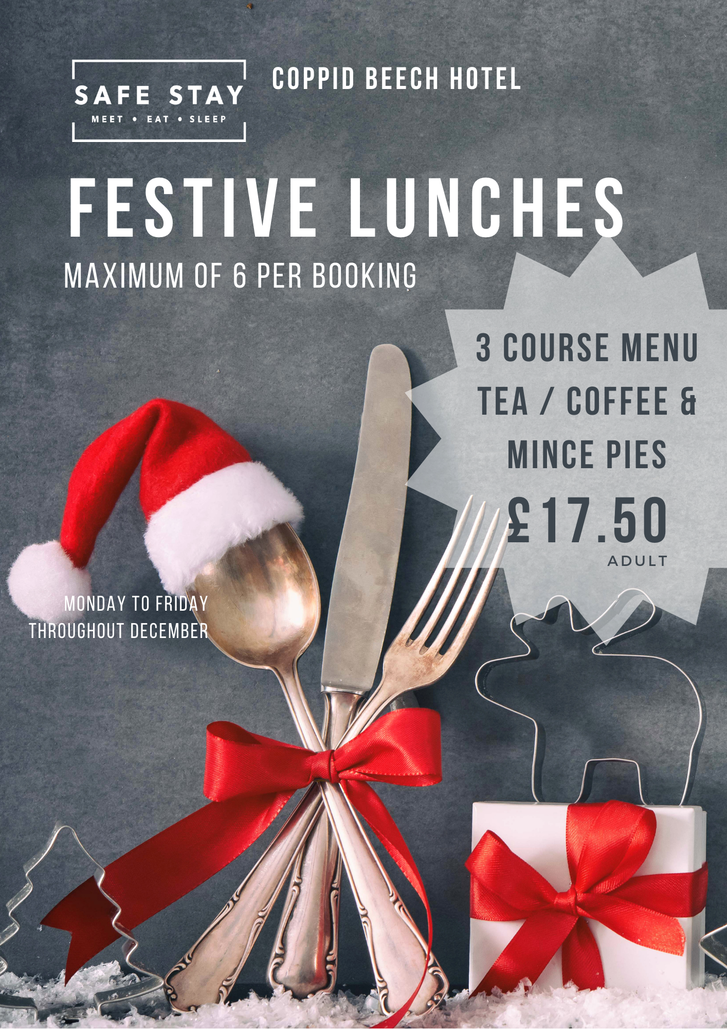 flyer festive lunch