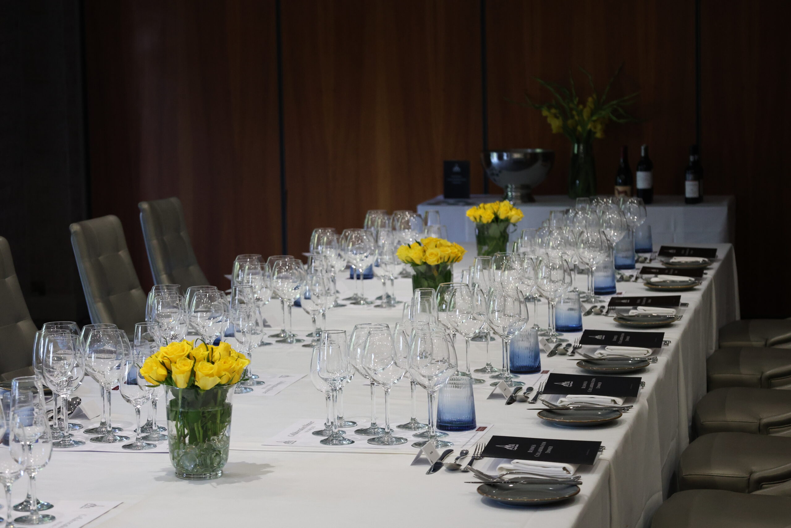 Elegant private dining table